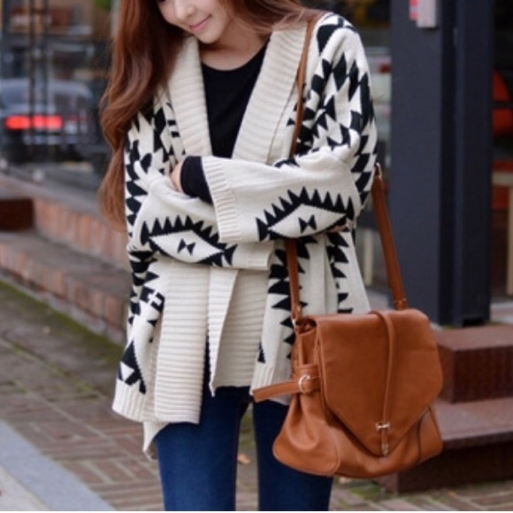 Black kimono top sweater cardigan jacket s m l
